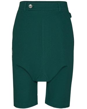 Black Jack Jewelry Katana Drop-Crotch Side-Strap Shorts - Green