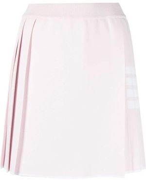 Thom Browne Minigonna Plissettata - Rosa
