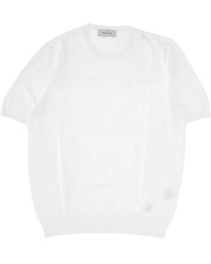 Gran Sasso Crew-Neck Knitted T-Shirt - White