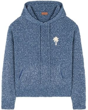 Alanui Written By The Ocean Palm-Tree Hoodie - Blue