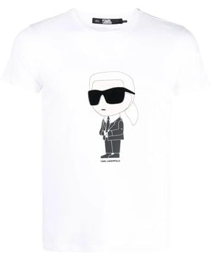 Karl Lagerfeld T-Shirt Ikon - Bianco
