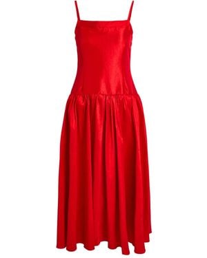 Sister Jane Quartet Spaghetti-Strap Midi Dress - Red