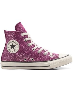 Converse Baskets À Paillettes Chuck Taylor - Purple