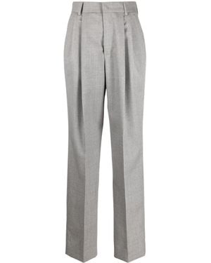 ARMARIUM High-Waist Straight-Leg Trousers - Grey