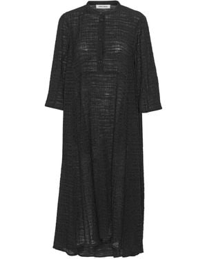 Henrik Vibskov Textured Button-Front Maxi Dress - Black