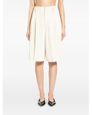 Petar Petrov Pleated Tailored Shorts - White