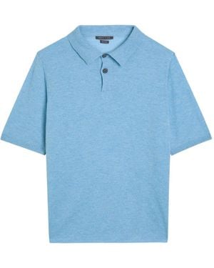Begg x Co Button Polo Shirt - Blue