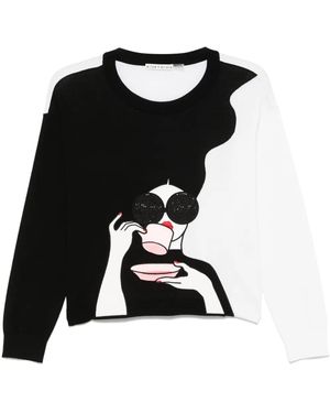 Alice + Olivia Maglione Gleeson Staceface - Nero