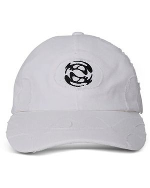 Rombaut Logo-motif Frayed Baseball Cap - Grey