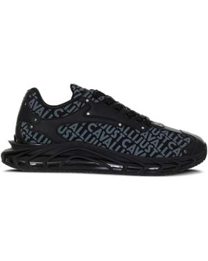 Just Cavalli Logo-Print Trainers - Black