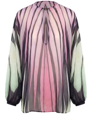 Roberto Cavalli Ray Of Paradise-Print Blouse - Pink