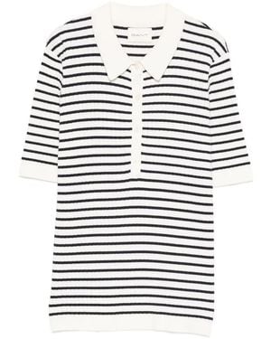 GANT Striped Polo Shirt - White