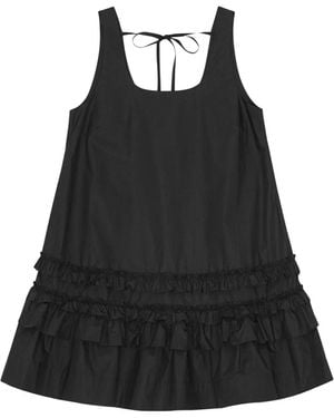 Ganni Poplin Dress - Black
