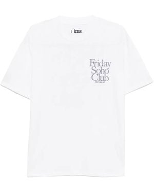Izzue Embroidered Logo T-Shirt - White