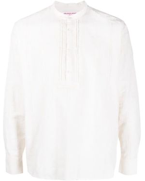 Orlebar Brown Hemlock Striped Henley Shirt - White