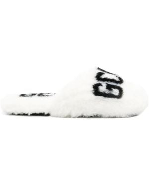 Gcds Slippers Con Stampa - Bianco