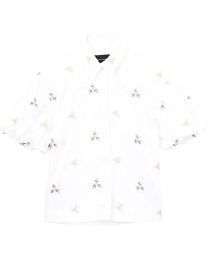 Simone Rocha Blouse Met Pofmouwen - Wit