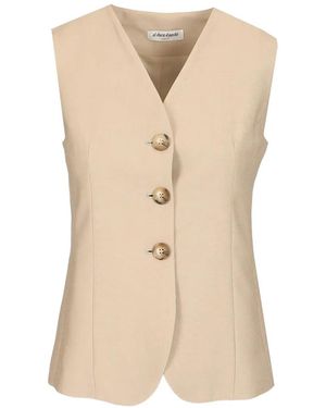 Al Duca d'Aosta Twill Waistcoat - Natural