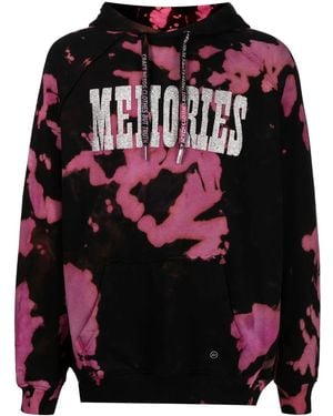 Stain Shade X Hiroshi Fujiwara Tie-Dye Print Hoodie - Black