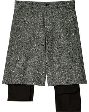 COMME DES GARÇON BLACK Tailored Shorts - Grey