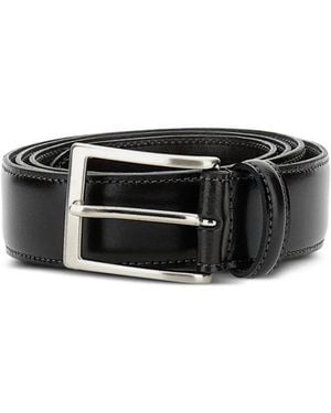 Alberto Luti Square-Buckle Belt - Black