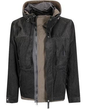 Sacai Corduroy Hooded Blouson - Black