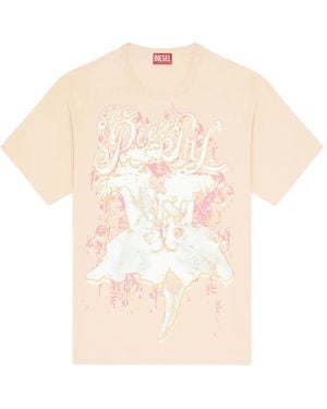 DIESEL T-Taddy Print T-Shirt - White
