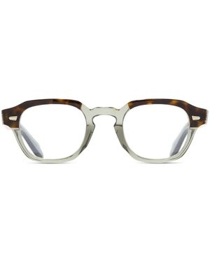 Cutler and Gross 1420 Geometric-Frame Glasses - Green
