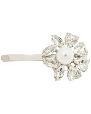 Simone Rocha Heartbloom Hair Clip - White
