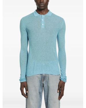 ERL Buttoned Polo Shirt - Blue