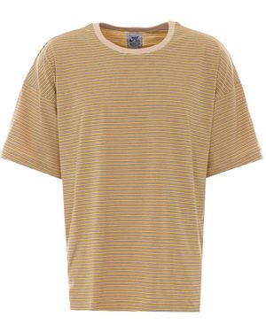 Howlin' Striped Cotton T-Shirt - Natural