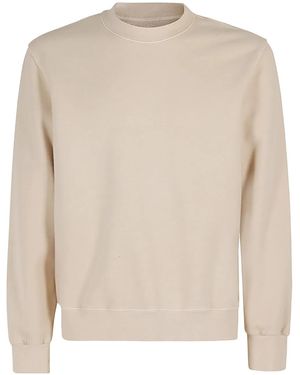 Circolo 1901 Cotton Round-Neck Knitted Sweater - Natural