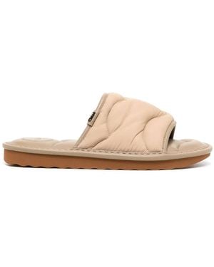 Chloé Maxie Quilted Sandals - Natural