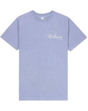 Sporty & Rich Avenue Crew-Neck T-Shirt - Blue