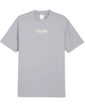 PUMA Cotton-Blend T-Shirt - Gray
