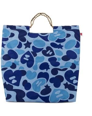 AAPE BY A BATHING AP Shopper Mit Print - Blau