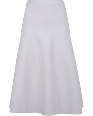 D.exterior A-Line Skirt - White