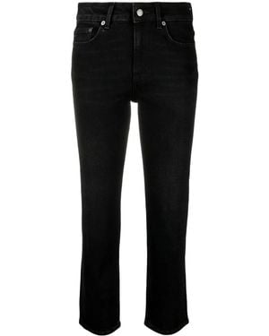 Filippa K Gerade Cropped-Jeans - Schwarz