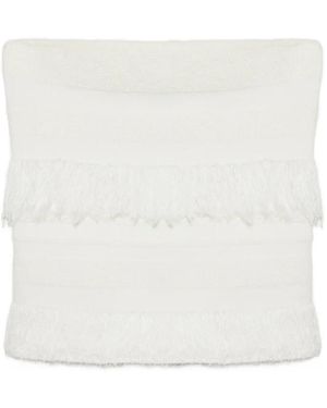 Jonathan Simkhai Cairo Fringed Tube Top - White