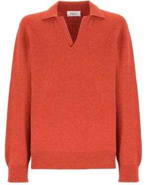 Laneus Pullover Mit V-Ausschnitt - Orange