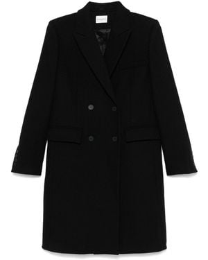 Claudie Pierlot Double-Breasted Coat - Black