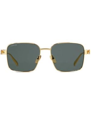 Gucci Square-Frame Sunglasses - Green