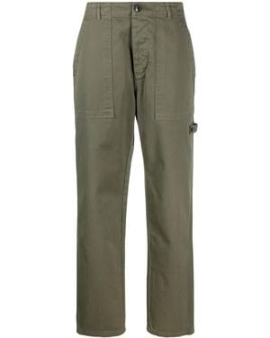 Fortela Jerry Straight-Leg Cotton Trousers - Green