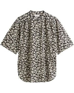 Marc O' Polo Floral-Print Blouse - Black