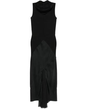 Rick Owens Kleid Mit Drapiertem Kragen - Schwarz