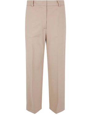 Liviana Conti Elastic-Waist Trousers - Natural
