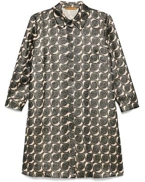 Siyu Jas Met Geometrische Print - Grijs