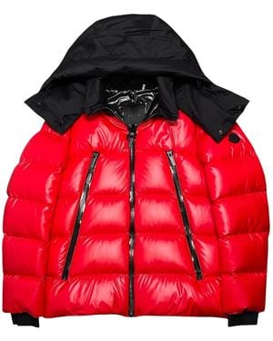 Moncler Zubair Hooded Zip Jacket - Red