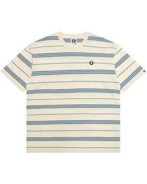 Aape By A Bathing Ape Striped logo T-shirt - Grau