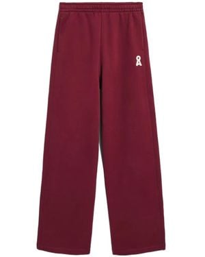 ARMEDANGELS Iconic Åivaara Logo-Patch Track Trousers - Red
